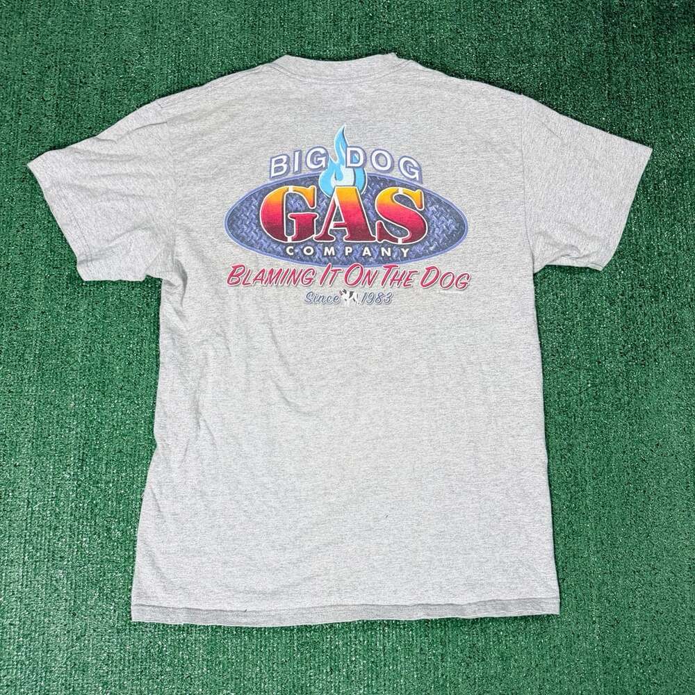 Vintage 2004 Big Dogs Big Dog Gas Company Blaming It On The Dog T-Shirt Medium